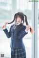 Coser @ 桜 桃 喵 Vol.082: 桜 桃 未熟 2 冬季 制服 丝 秀 (45 photos)